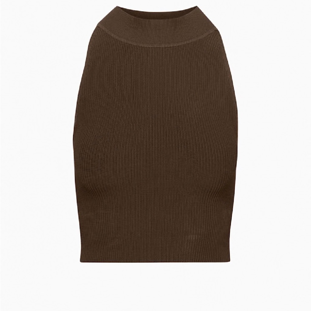 Babaton Sculpt Knit Mockneck Halter from Aritzia